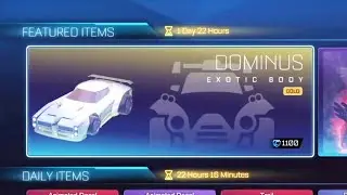 RARE *GOLD DOMINUS* IN THE ITEM SHOP! (Rocket League Season 11)
