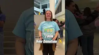 Penn State Students Donate Hair for @thonFTK 🔹 #pennstate #hairdonation #childhoodcancerawareness