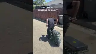 FRP GMB 100cc mini bike doing a burnout 💨#minibike #frp #gmb100 #100cc