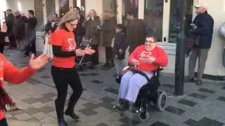 #LoveCamberley Ramp Up The Red 2014 Flash Mob