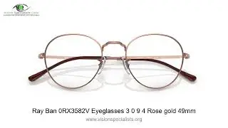 Ray Ban 0RX3582V Eyeglasses 3 0 9 4 Rose gold 49mm