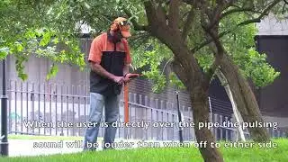 KSA Leak Detection Tracing non metallic pipes using a Sewerin Combiphon Stopper   YouTube