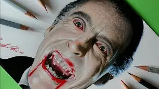 Drawing Dracula - speed drawing - 3D art technique