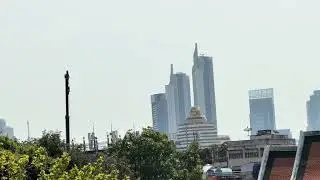 View south to ICONSiam from Wat Ratchanatdaram Worawihan - Bangkok #thailand #bangkok #wat #temple