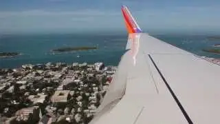 Southwest Airlines Boeing 737-700 Key West Landing (TPA-EYW) (11/2013)