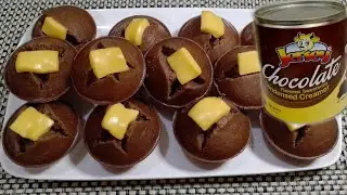 Condensed Milk Chocolate Puto and Cheese on Top | Easy Recipe | Johairah's Cooking