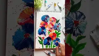 Drawing hacks💖 with plastic bags!#art #shorts #youtubeshorts #ytshorts #artshorts