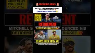 Mitchell Starc has announced his retirement From T20I cricket #mitchellstarc