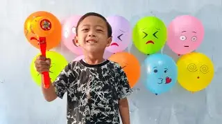 Meletuskan Balon Warna Warni | Balloons Popping