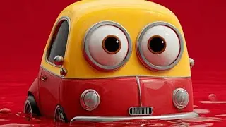 Magic Red River Changes Car Color 🚗🌈 | Kids Animation