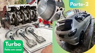 Como é montar um motor turbinado em casa??? Parte-2
