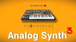YouTube Analog Synth 3 - Play on YouTube with your keyboard