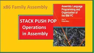 Computer Organization and Assembly Language | Stack Push Pop Operations in Low Level | X86 Processor