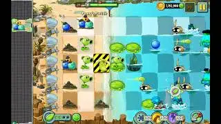 PVZ2 Penny's Pursuit Level 5 with Ice Bloom. Quick win. Soundless game.