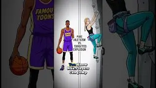 NBA Vertical vs. Rock Climbing Dyno: Ultimate Jump Test #sports#shorts#viral