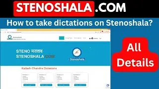 Stenoshala Shorthand Practice Website Complete Knowledge | Best shorthand practice website|