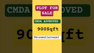 CMDA Approved Plot for Sale in Thirumullaivoyal | 900 Sq.ft | #South Facing | Chennai Real Estate