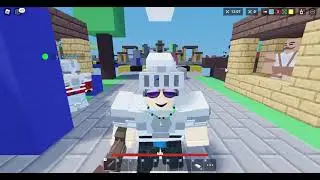 jugando bed wars (roblox) con amigos