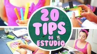 20 TIPS/HACKS DE ESTUDIO Y ORGANIZACIÓN | REGRESO A CLASES