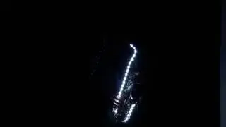Sax led chile - David chavez saxofonista- Coldplay a sky full of star