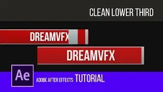 Clean and Simple Lower Third After Effects Tutorial | CC 2015