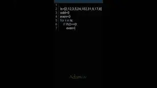 Python - count even and odd numbers in a list
