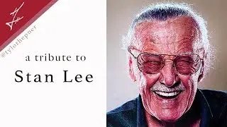 Drawing Stan Lee (Tribute) | Time-lapse Speed Drawing |