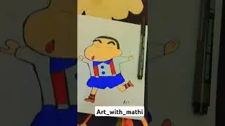 Shinchan simple drawing | #trending #art #drawingtutorials #music #drawing #simpledrawing #ajith