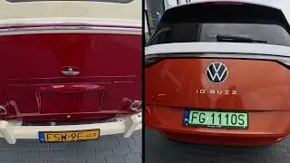 Сравнение &mdash; без комментариев, Volkswagen Transporter T1 (Type 2) &laquo;Hippie Van&raquo; и Volkswagen ID.Buzz