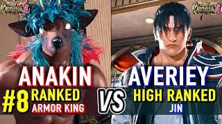 T8 🔥 ANAKIN (#8 Ranked Armor King) vs AVERIEY (Jin) 🔥 Tekken 8 High Level Gameplay