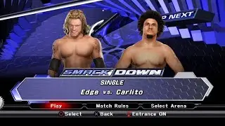 WWE SmackDown VS Raw 2009 PS3 - Edge VS Carlito