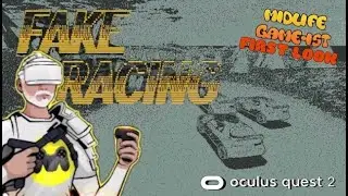 Fake Racing - Meta Quest 2 - Arcade racing in monochrome, virtual boy style