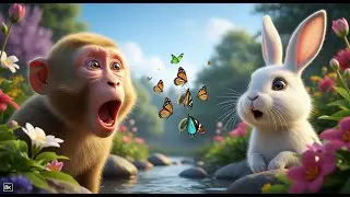 🐒🚜Monkey Funny| Discovering the Butterfly Life Cycle | Monkey Cartoon.
