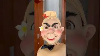 Seni boneka hidup street art #shortvideo
