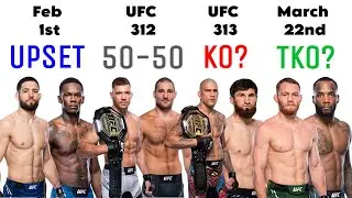 Predicting Every UFC Main Event that's Booked in 2025 so far