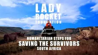 Lady Rocket Bitcoin 2021 NFTs. Saving Rhinos with Saving the Survivors