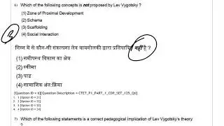 CTET Feb 2026 CDP PYQ Rapid Test||CDP MCQ QUIZ PRACTICE||CTET CDP PYQ Question Practice 