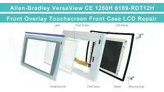 6189-RDT12H Allen-Bradley MMI Touch Screen Panel Front Overlay LCD Display Panel Outer Covering