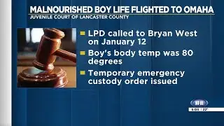 12-year-old boy life flighted from Lincoln hospital due to severe malnourishment