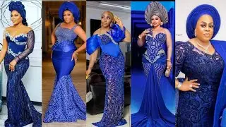 Royal blue 💙 Asoebi dress styles for special women and parties