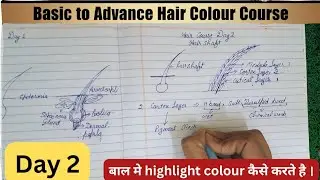 Hair Colour course Day 2 l Hair Shaft Knowledge l Professional Hair color course 
