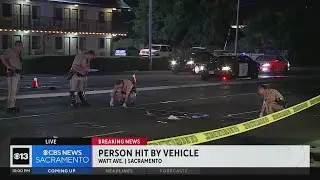 Person hit by vehicle along Watt Avenue in Sacramento County