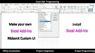How to make your own Excel Add-ins with RibbonX Custom UI