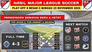 Hasil Play Off MLS 2025 Hari Ini - V. Whitecaps vs Los Angeles FC - Hasil MLS 2025