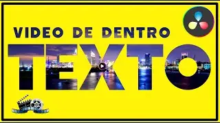 VIDEO dentro de TEXTO Davinci Resolve 18