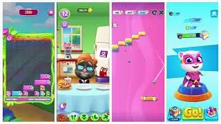My talking Tom 🆚 Tom Hero 🆚 My talking Angela 🆚 My talking Angela 2