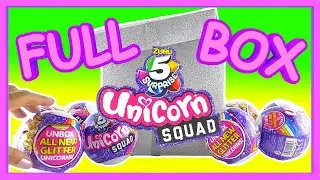 5 Surprise Unicorn Squad Series 2 Unboxing | FULL BOX | Rare Platinum Unicorn #glittersquadgoals.