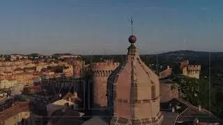 Italian Castle Aerial | Stock Drone Video of Old Castles in Italy | 4k 25fps
