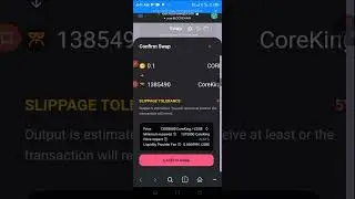 HOW TO SWAP FROM CORE TO ANY TOKEN ON METAMASK USING ICE CREAM SWAP