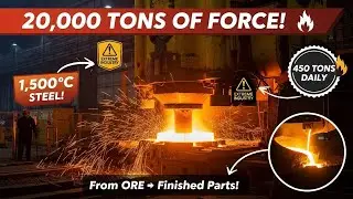 Inside a Steel Forging Factory: 1,500&deg;C Molten Metal to Precision Parts! | Complete Process